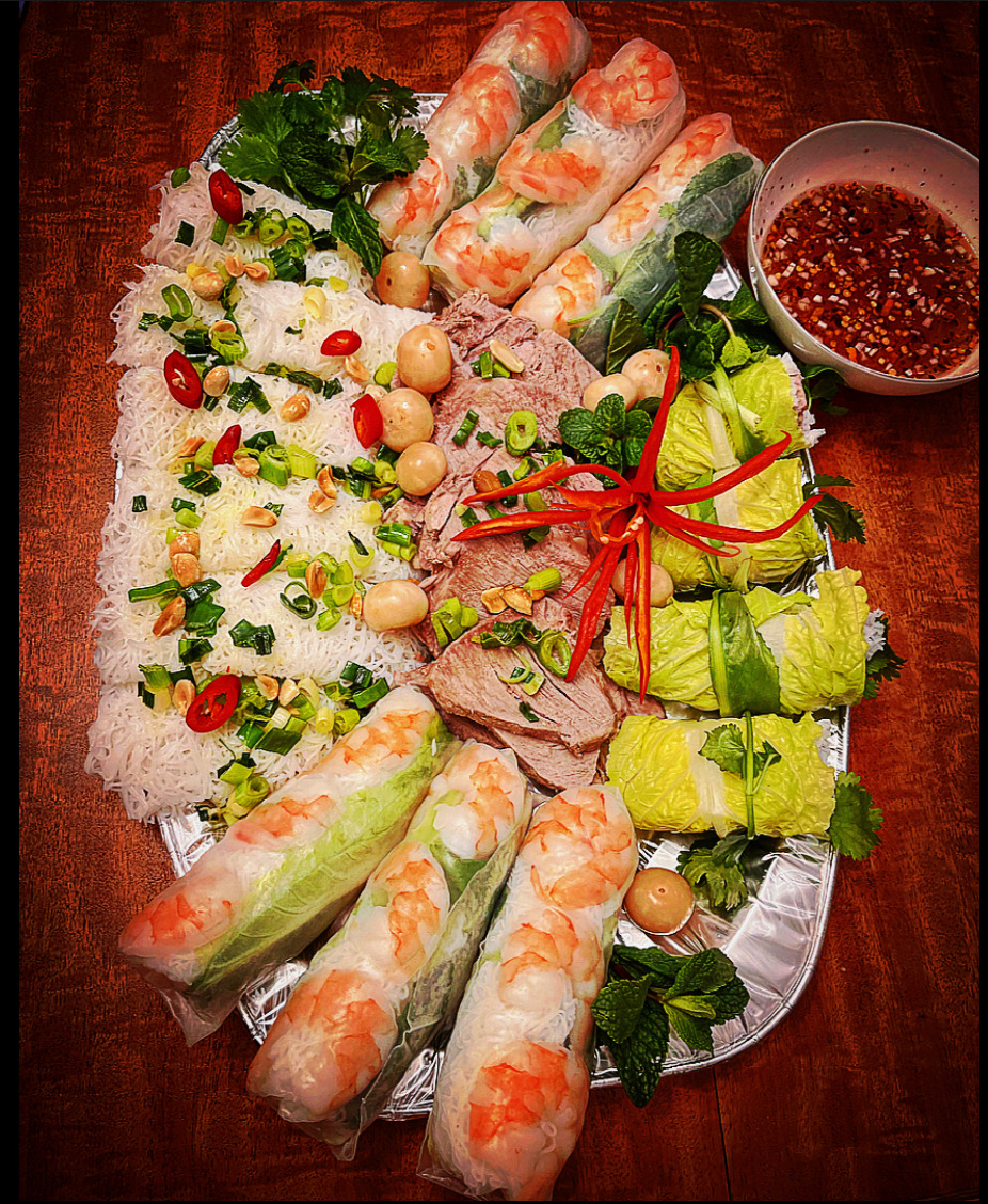 Vietnamese food platter